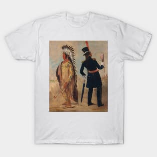 Wi-jun-jon, Pigeon's Egg Head (The Light) Going To and Returning From Washington by George Catlin T-Shirt